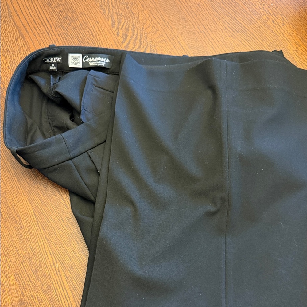 J. Crew Black size 22 black Carrelan wide leg- Classic Style